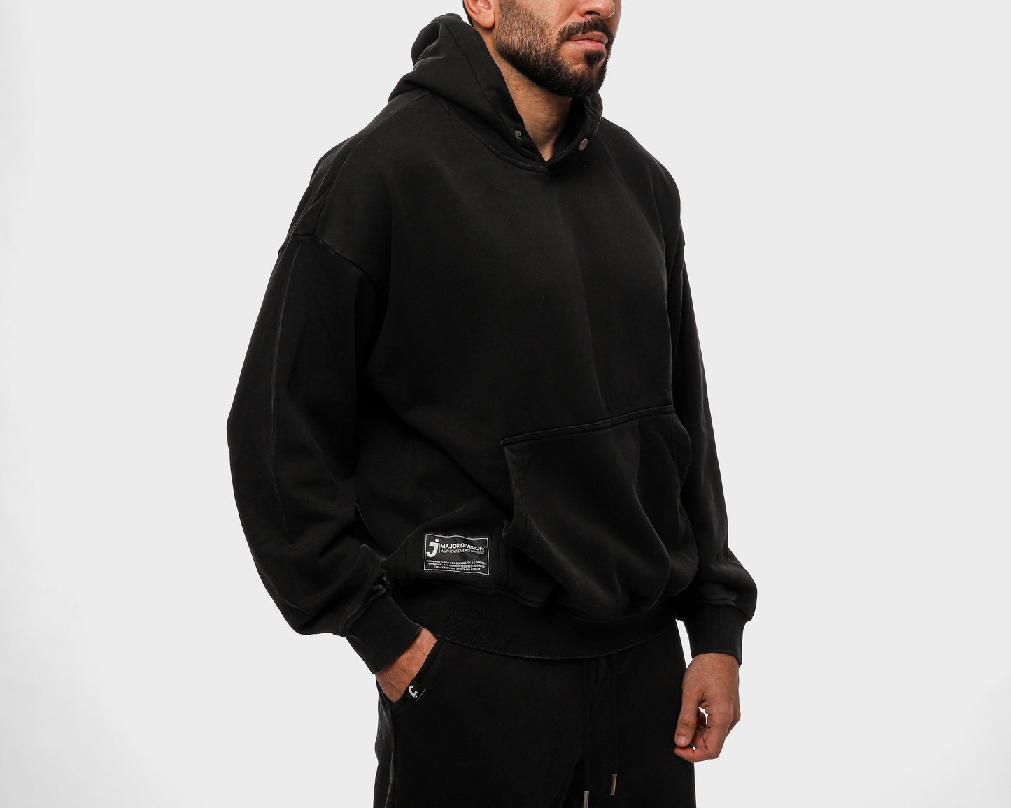 Hoodie French Terry Black