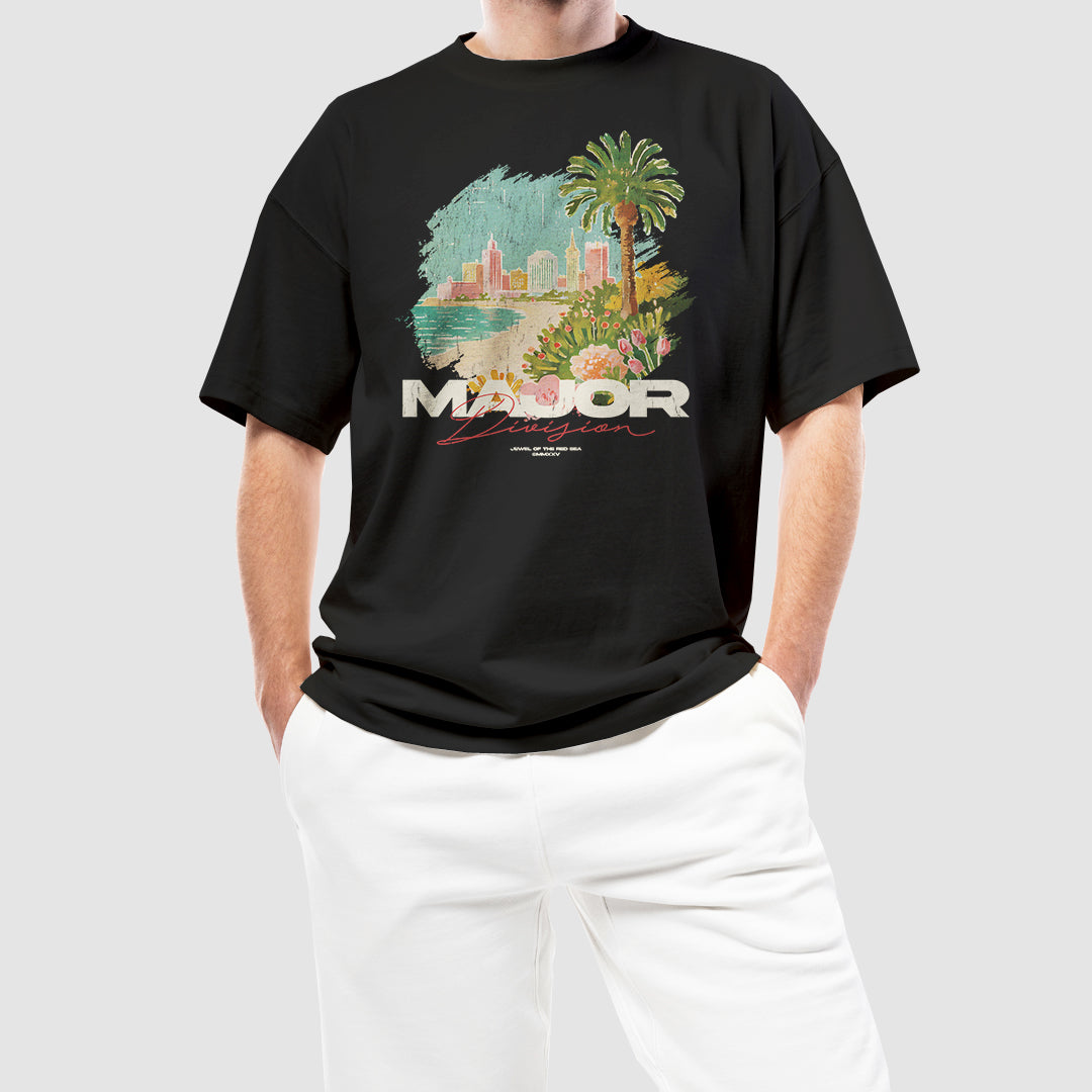 تيشير اوفر سايز - جوهرة البحر الأحمر