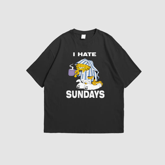 I HATE SUNDAYS تيشيرت اوفر سايز