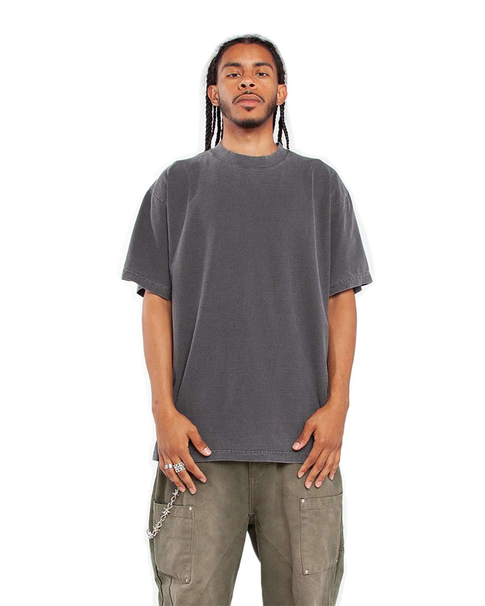 Shakawear Garment Dye T-Shirt - Charcoal