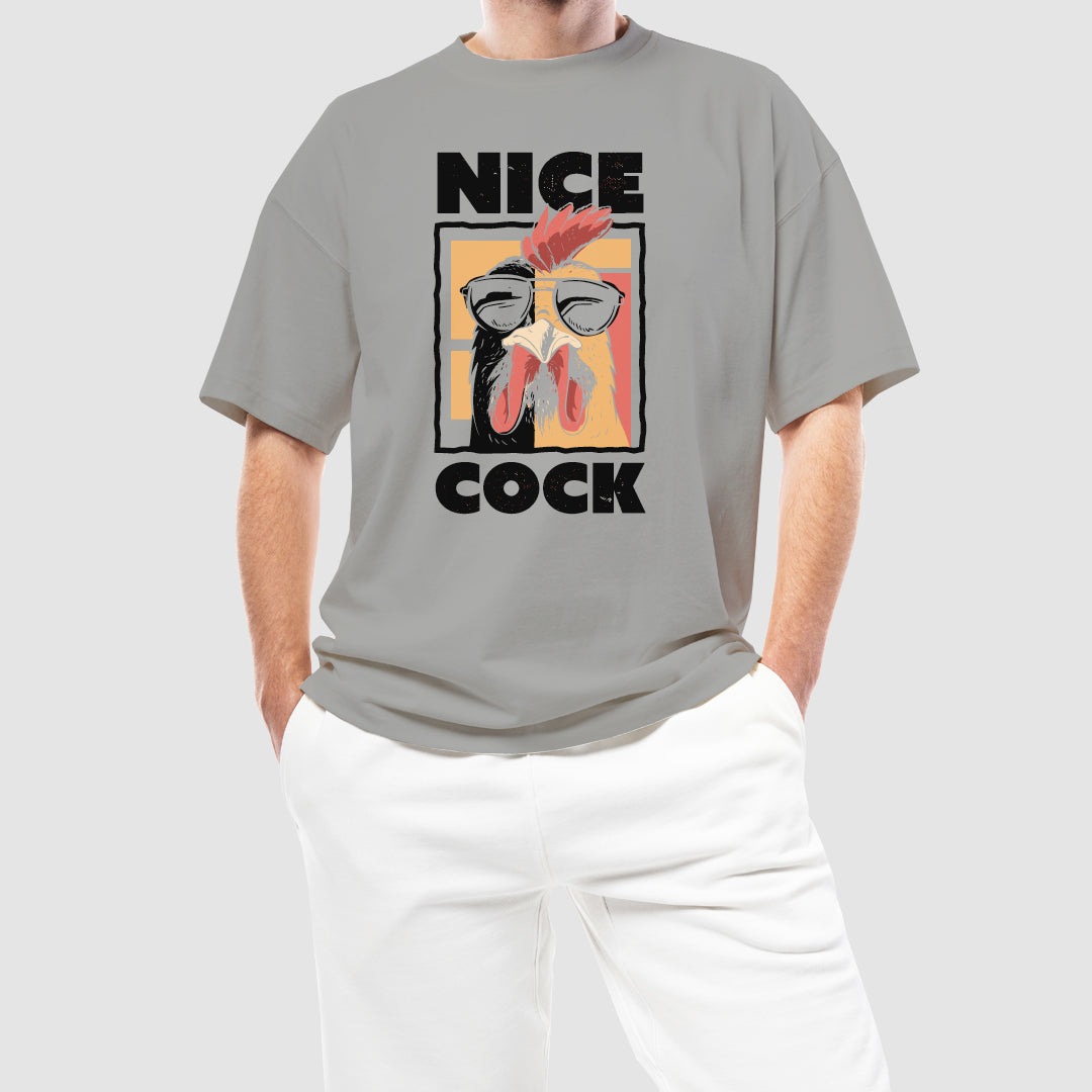 nice cock تيشيرت اوفر سايز