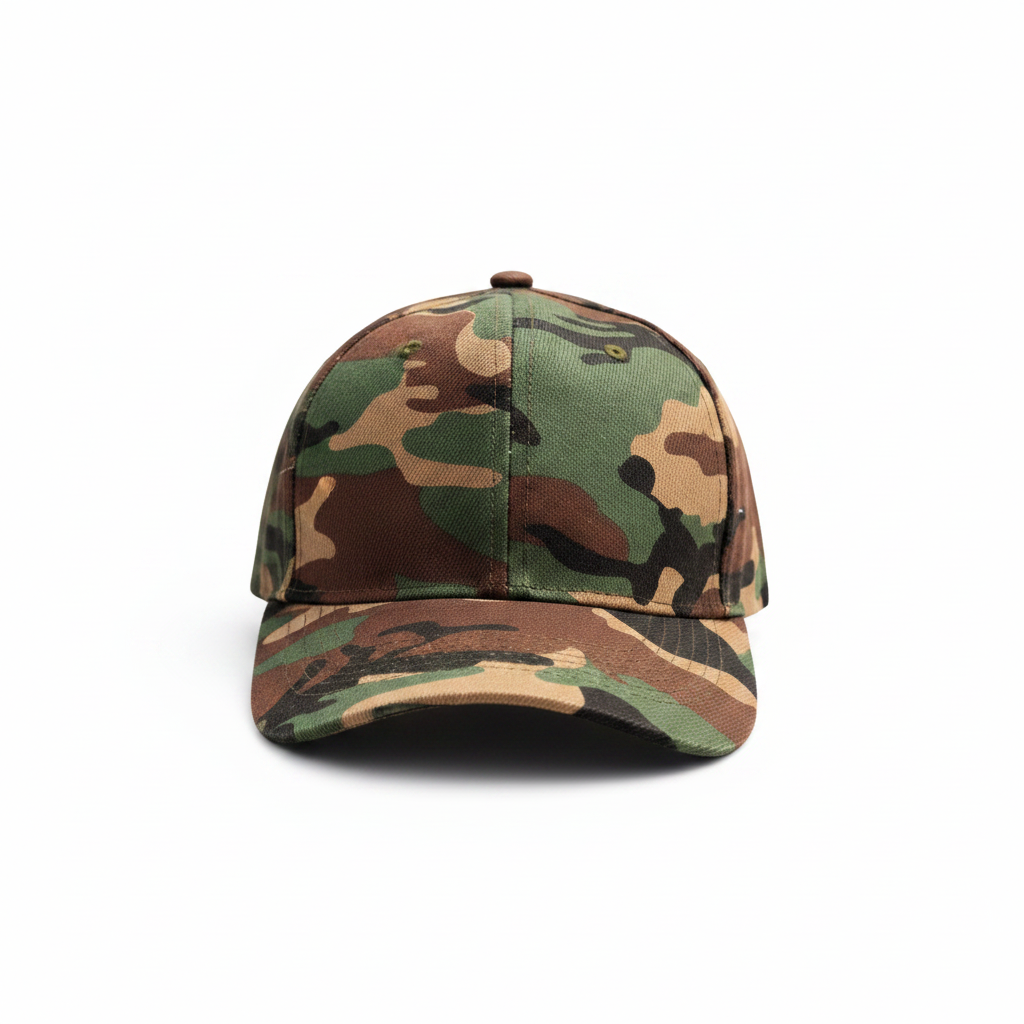 Camo Cap - Front Close-Up