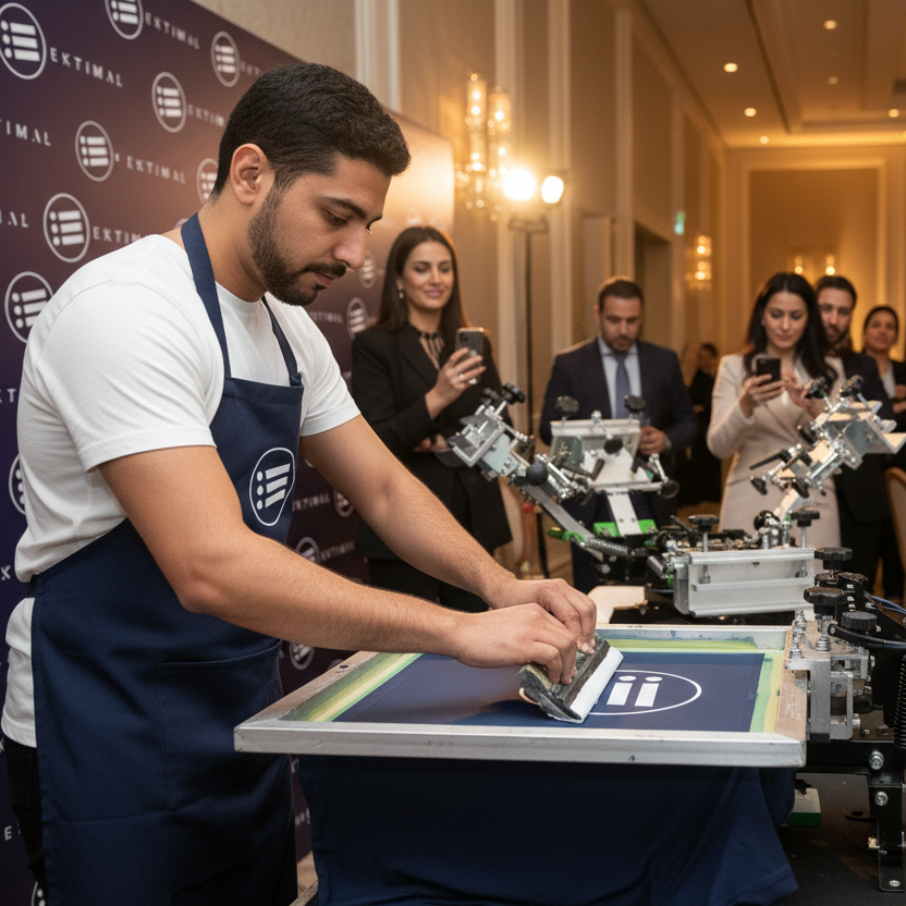 Live Screen Printing - Corporate Event