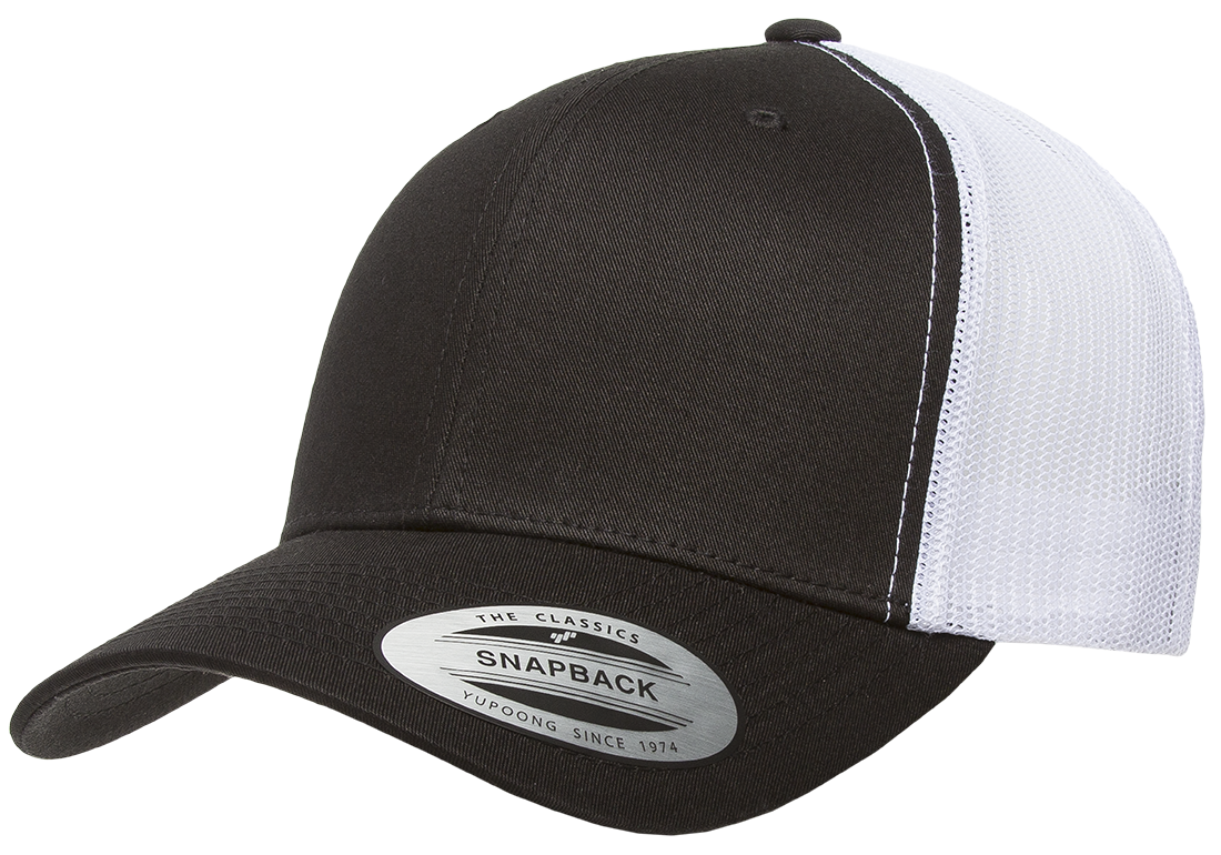 Black/White 60606T Trucker