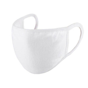 Pack 12pcs - Adult White Cotton Face Mask