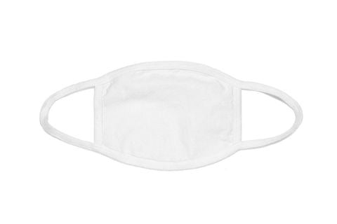 Pack 12pcs - Adult White Cotton Face Mask